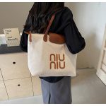 Wholesale Summer Women Fashion Casual Large Capacity Letter Canvas Tote Bag - Image 8