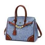 Wholesale Women Fashion Casual Contrast Color Large Capacity Handbag - Image 7