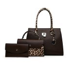 Wholesale Women Fashion Casual Leopard Print 3-Piece Set Handbags - Image 7