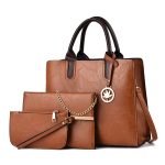 Wholesale Women Fashion Retro Large Capacity Chain Handbag Three-Piece Set - Image 8