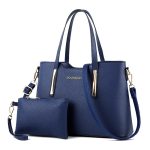 Wholesale Women Fashion Casual Large-Capasity Handbag Two-Piece Set - Image 2