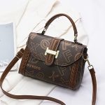 Wholesale Women Fashion PU Letter Printed Handbag Shoulder Bag - Image 7