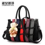 Wholesale Fashionable Color-Contrast Stitching Large-Capacity Handbag - Image 4