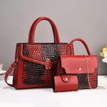 Wholesale Women Elegant Stone-Print Large-Capacity Handbag Sets - Image 5