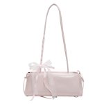 Wholesale Women Fashion Simple Solid Color Lace-Up Shoulder Bag - Image 7