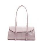 Wholesale Women Fashion Casual Solid Color Wax Leather Baguette Shoulder Bag - Image 8