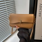 Wholesale Women Fashion Casual Solid Color Baguette Shoulder Bag