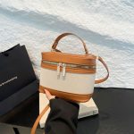 Wholesale Fashion Cylinder Stitching Color Shoulder Bag - Image 7