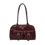 Wholesale Women Fashion Casual Solid Color Rectangular Shoulder Bag - Image 8