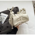 Wholesale Women Fashion Casual Solid Color Small Square Portable Soft Leather Shoulder Bag - Image 8