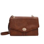 Wholesale Women Fashion Retro Solid Color Shoulder Bag - Image 8