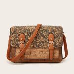 Wholesale Women Fashion Ethnic Style Cork Printed Large Capacity Shoulder Bag - Image 7