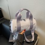 Wholesale Women Fashion Simple Solid Color Cylindrical Shoulder Bag - Image 7