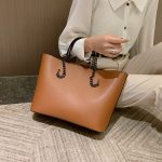 Wholesale Women Fashion Casual Solid Color Soft Leather Large Capacity Chain Shoulder Bag - Image 8