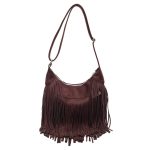 Women Fashion Casual Retro Large Capacity Tassel Frosted Shoulder Bag - Image 8