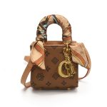 Wholesale Mini Size Women Retro Satin Scarf Square Mini Crossbody Bag - Image 7