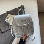 Women Fashion Casual Color Block Printed Backpack - Image 8