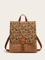 Women Fashion Retro Ethnic Style Printed Large Capacity Backpack - Image 8