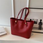 Wholesale Women Fashion Casual Simple Solid Color Large Capacity Shoulder Bag - Image 7