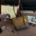 Wholesale Women Fashion Casual Large Capacity Suede Double-Piece Contrast Shoulder Bag - Image 6