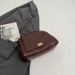 Women Fashion Retro Casual Solid Color Chain Shoulder Bag - Image 8