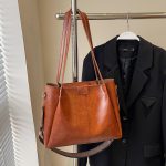 Wholesale Women Fashion Casual Retro Large Capacity Tote Bag - Image 7