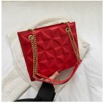 Women Fashion Simple Solid Color Chain Shoulder Bag - Image 8