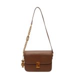 Women Fashion Simple Solid Color Chain Small Square Shoulder Bag - Image 8