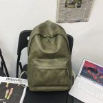 Wholesale Pu Soft Leather Schoolbag Women Men College Students Casual Travel Backpack - Image 8