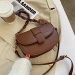 Wholesale Simple Solid Color Clap Shoulder Bag - Image 8