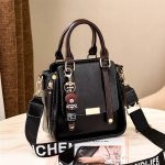 Wholesale Women Fashion Retro Color Block Handbag - Image 6