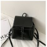 Wholesale Casual Soft Leather Dual-Use Solid Color Backpack - Image 5