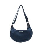 Women Fashion Simple Denim Zipper Shoulder Bag - Image 7