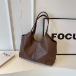 Wholesale Women Casual Simple Solid Color Large Capacity Tote Bag - Image 7