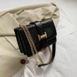 Wholesale Women Fashion Solid Color Chain Small Square Shoulder Bag - Image 7