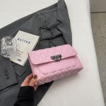 Women Fashion Casual Solid Color Rhombus Square Chain Shoulder Bag - Image 7