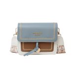 Women Fashion Casual Contrast Color Small Square Shoulder Bag - Image 7