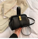 Wholesale Women Fashion Casual Solid Color Litchi Pattern Handbag - Image 7