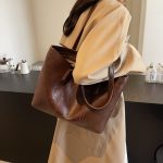 Wholesale Women Fashion Casual Simple Large Capacity Tote Bag - Image 8