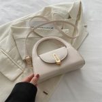 Wholesale Women Fashion Simple Solid Color Metal Buckle Shoulder Bag - Image 8