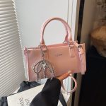 Women Fashion Elegant Solid Color Bowknot Pendat Handbag - Image 7