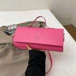 Wholesale Women Fashion Simple Solid Color Small Rectangular Shoulder Bag - Image 8