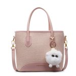 Women Fashion Casual Splicing Plush Pendat Handbag - Image 8
