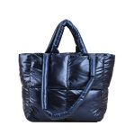 Wholesale Women Fashion Solid Color Large Capacity Cotton-Padded Handbag - Image 8