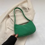 Wholesale Solid Color Simple Fashion Underarm Bag - Image 9