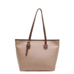 Wholesale Large Capacity Winter Color Blocking Tote Bag - Image 8