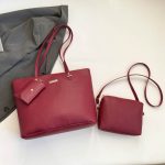 Wholesale Women Fashion Simple Solid Color Large Capacity Tote Bag Three-Piece Bag Set - Image 8