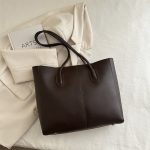 Wholesale Women Fashion Simple Solid Color Large Capacity Tote Bag Two-Piece Bag Set - Image 8