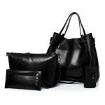Women Retro Four-Piece Large Capacity Shoulder Portable Handbag - Image 8