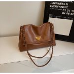 Wholesale Women Fashion Casual Solid Color Large Capacity Chain Shoulder Bag - Image 8